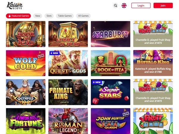 Is Kaiser Slots Casino Legitimate in the UK? - overview