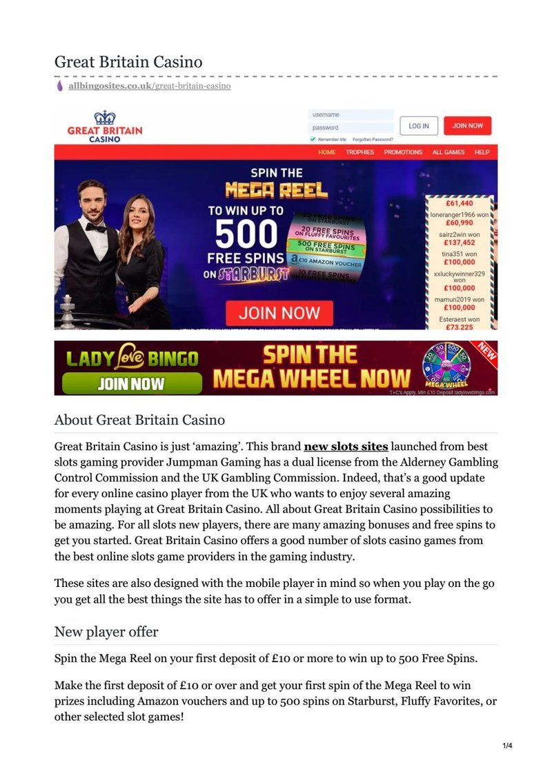 Best very well casino in United Kingdom